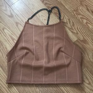 Topshop Chain Crop Top